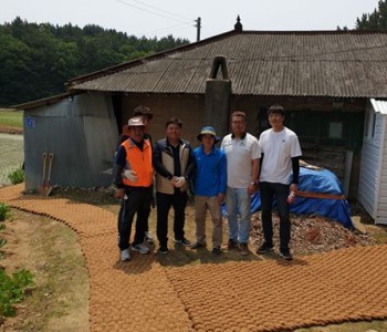 야자매트 설치봉사 이미지