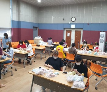 [태안봉트리] 태안군보건의료원 방문보건팀 중증질환자제공용 면 마스크 제작 이미지